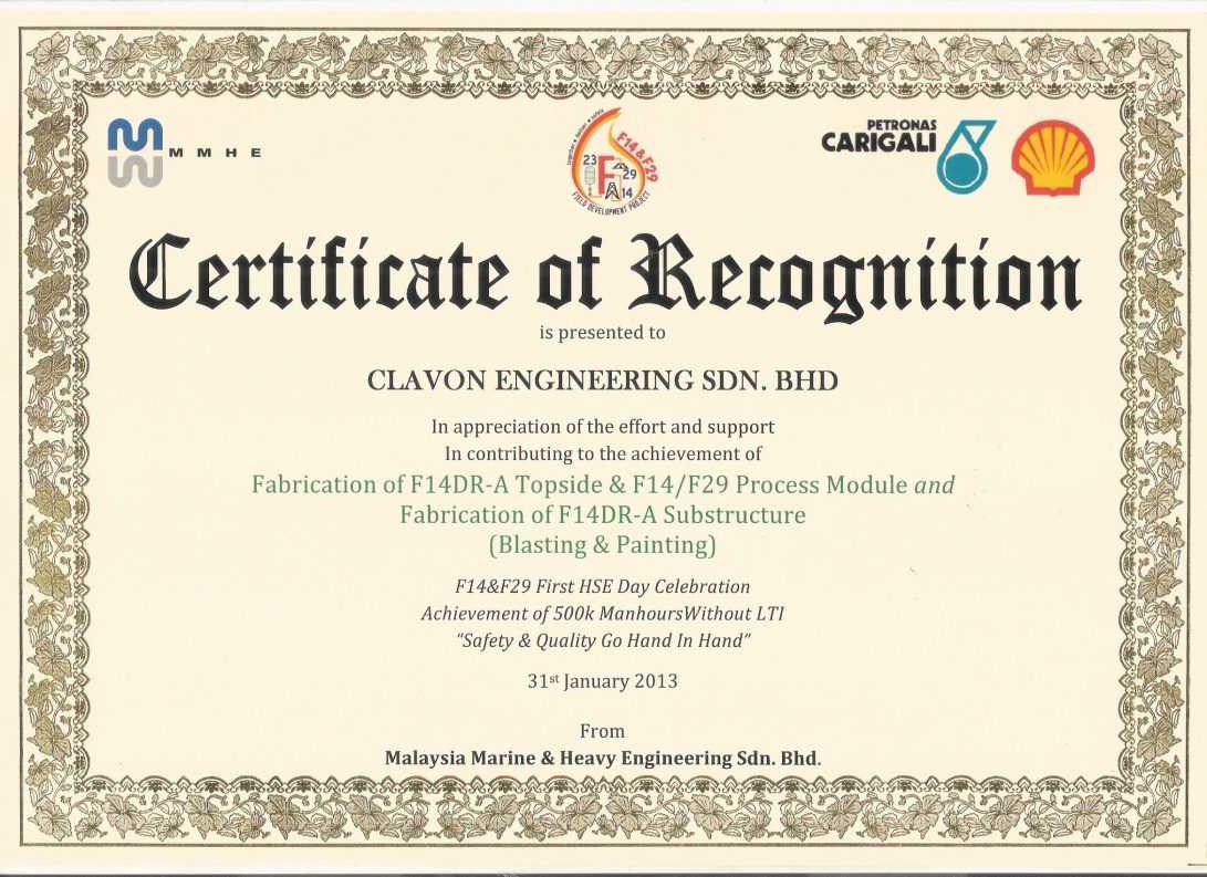 Certificate Of Appreciation Template For Guest Speaker New In Safety Recognition Certificate Template