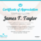 Certificate Of Appreciation Template – Venngage Throughout Volunteer Certificate Templates