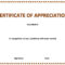 Certificate Of Appreciation Throughout Microsoft Office Certificate Templates Free