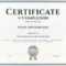 Certificate Of Completion Template For Achievement Graduation.. Pertaining To Certification Of Completion Template