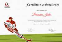 Certificate Of Hockey Performance Template throughout Hockey Certificate Templates