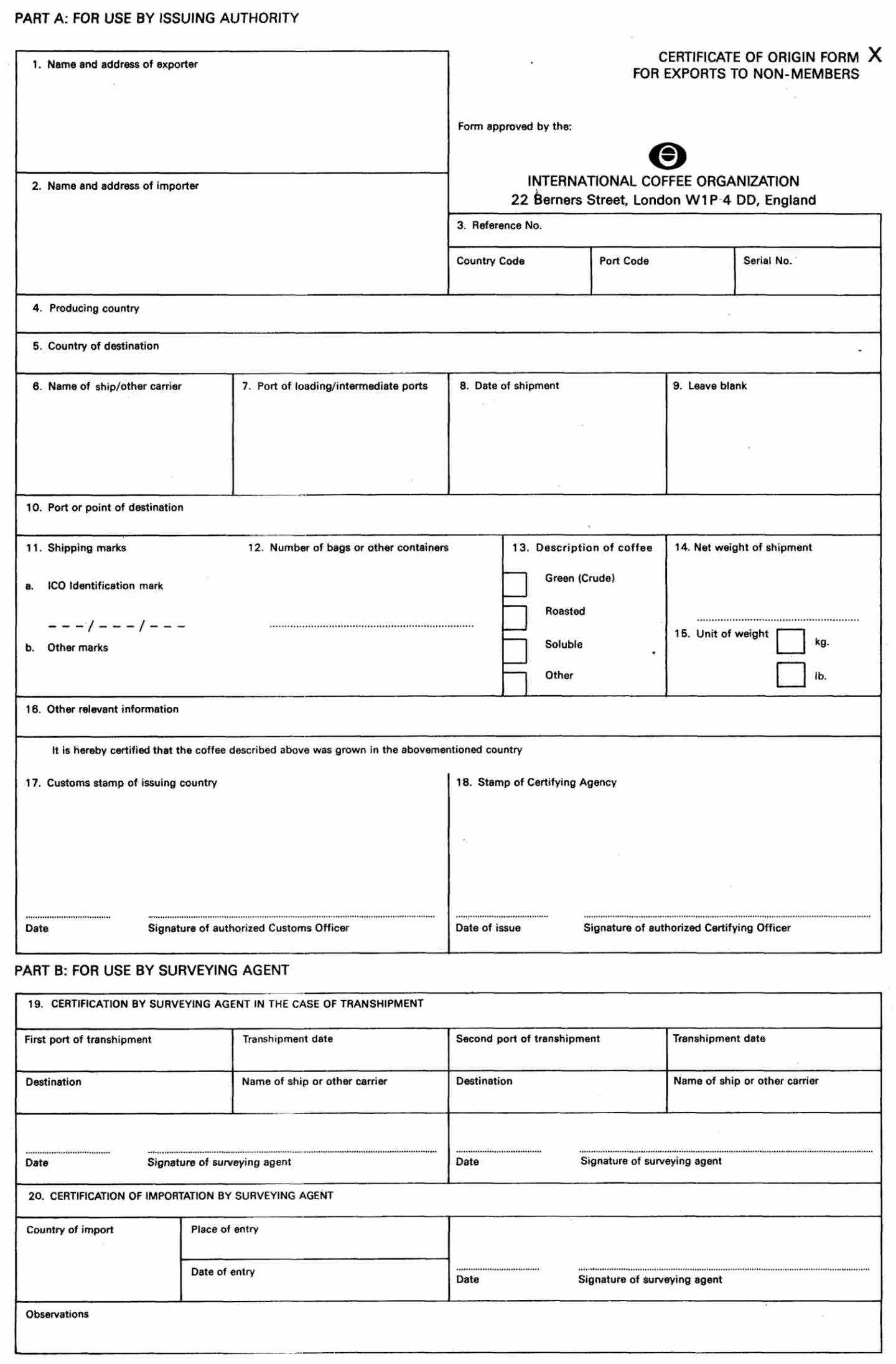 Certificate Of Origin For A Vehicle Template Throughout Certificate Of Origin For A Vehicle Template