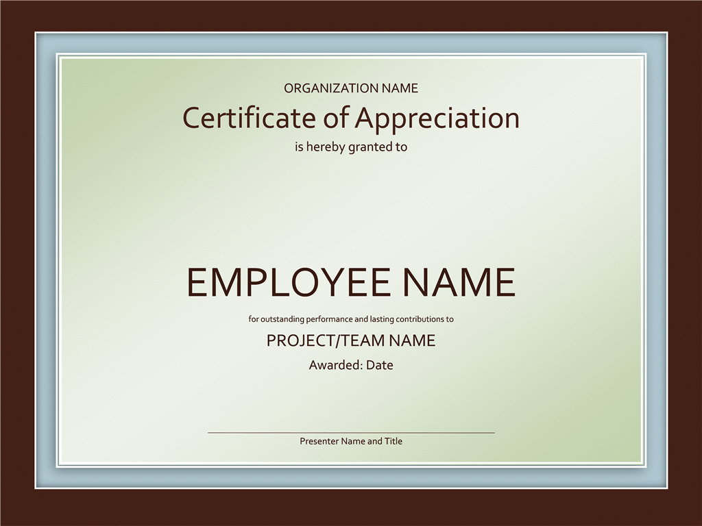Certificate Powerpoint Template Filename | Elsik Blue Cetane Pertaining To Award Certificate Template Powerpoint