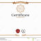 Certificate Template And Element. Stock Vector Within Beautiful Certificate Templates