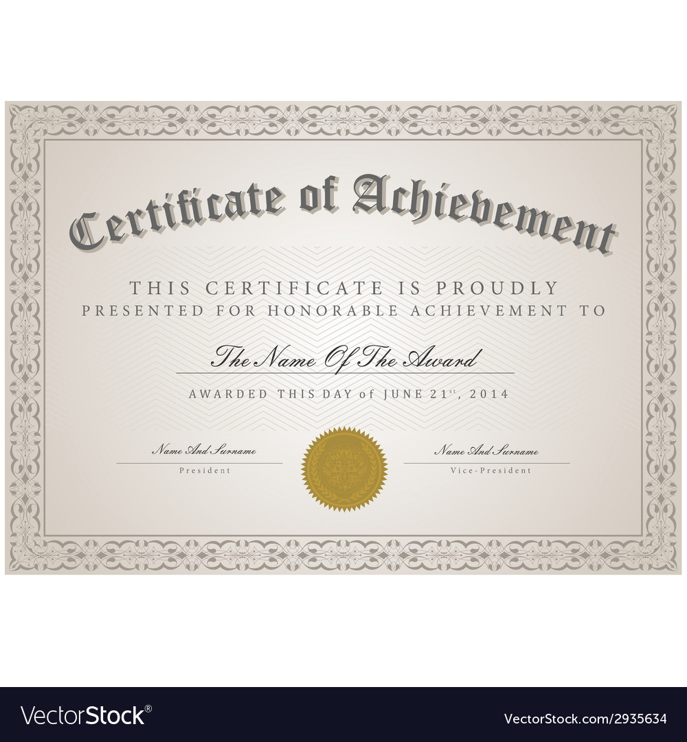 Certificate Template Concept With Player Of The Day Certificate Template