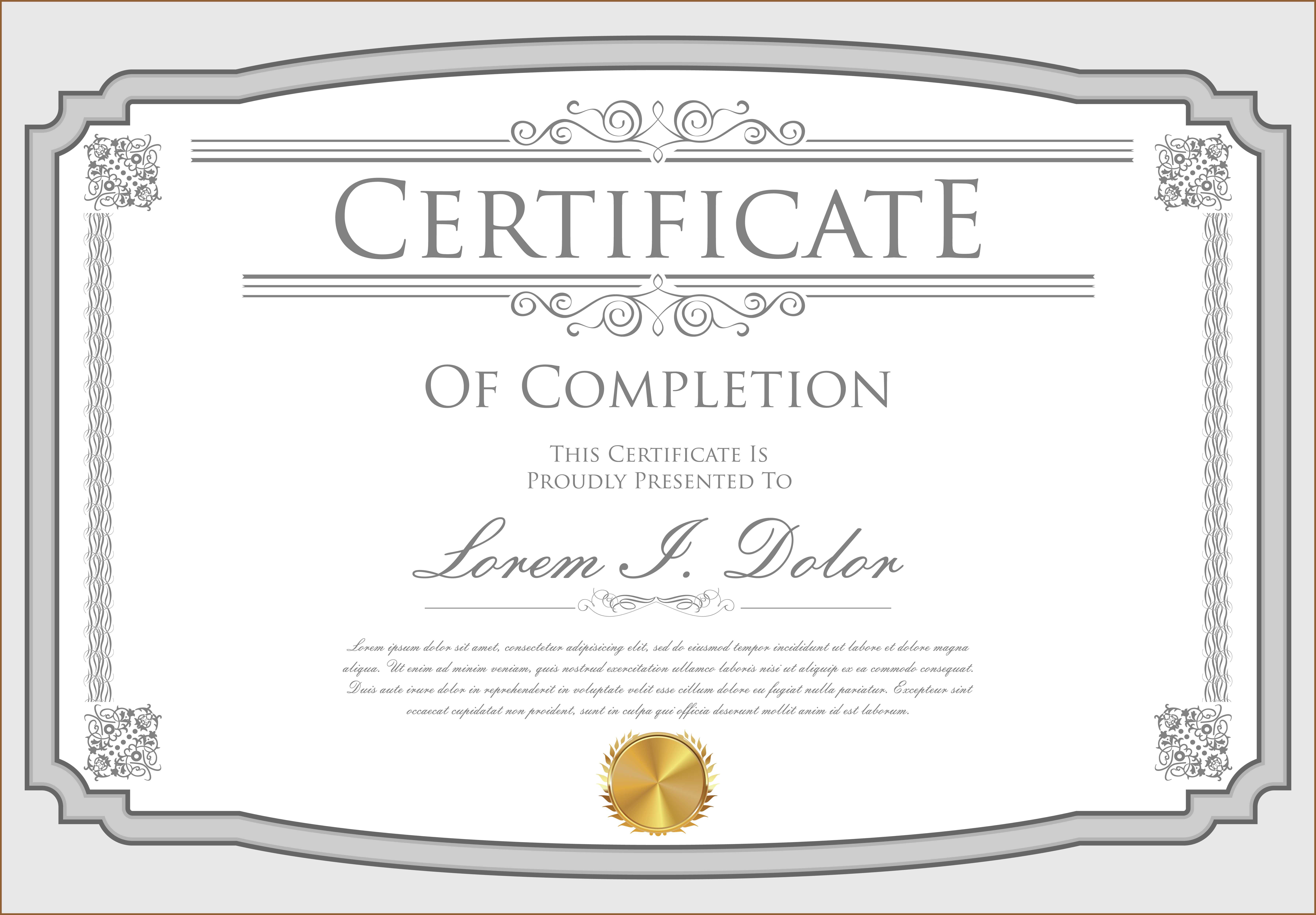 Certificate Template – Download Free Vectors, Clipart Intended For Commemorative Certificate Template