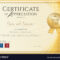 Certificate Template For Achievement Appreciation In Template For Recognition Certificate