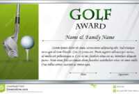 Certificate Template For Golf Award Stock Vector for Golf Certificate Template Free