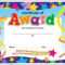 Certificate Template For Kids Free Certificate Templates Throughout Children's Certificate Template