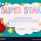 Certificate Template For Super Star For Star Certificate Templates Free