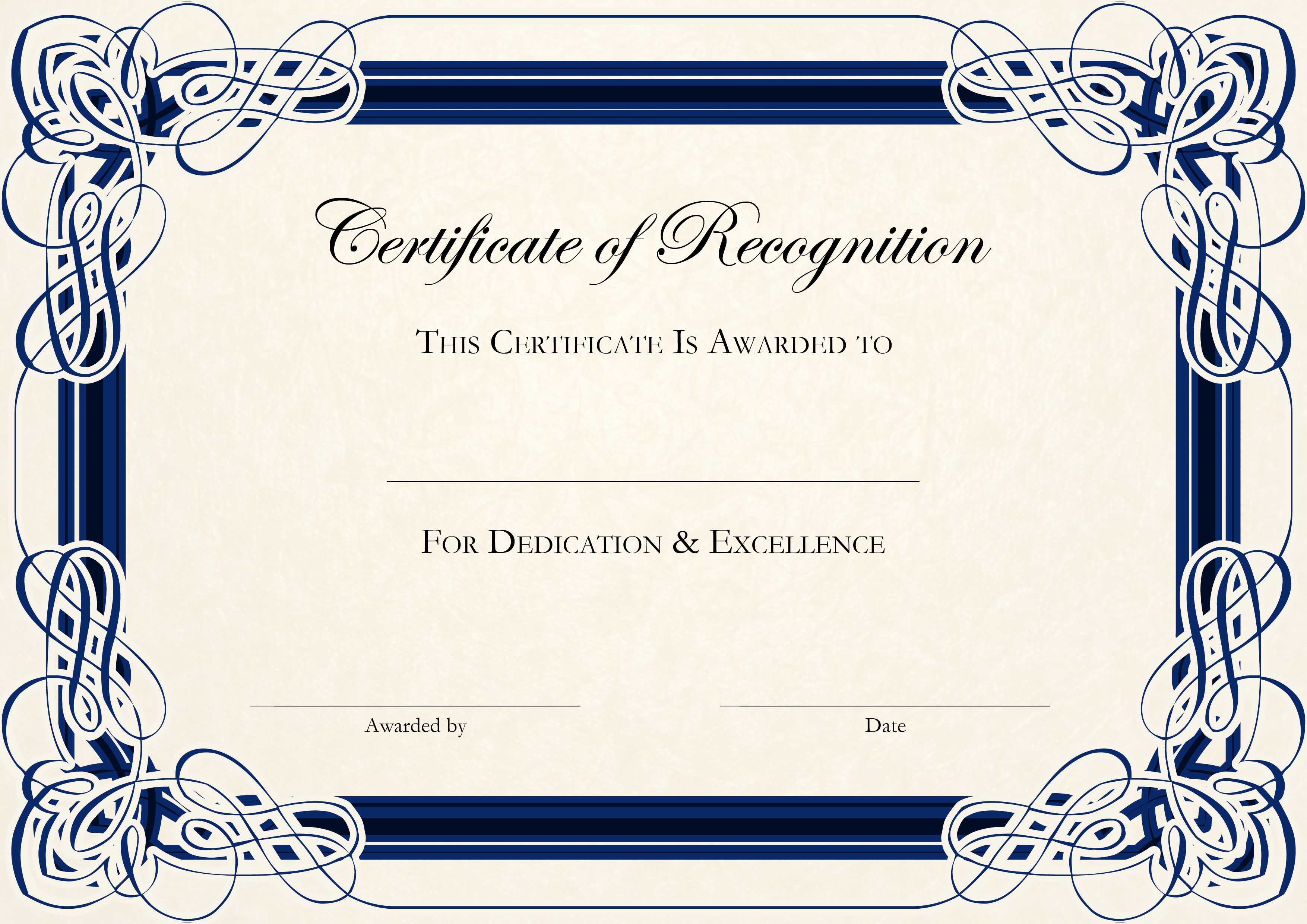 Certificate Template Free Blue 2016 With Anniversary Certificate Template Free