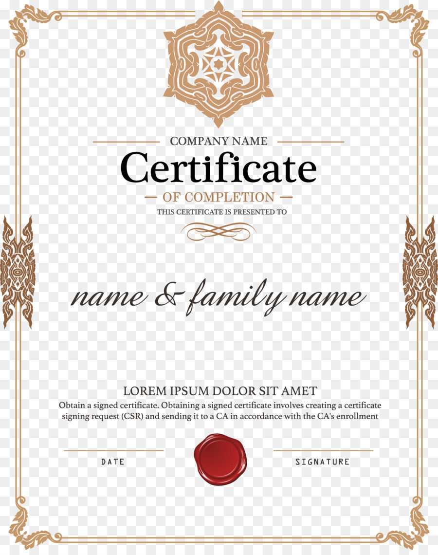 Certificate Template Png Download - 1579*1980 - Free With Regard To Certificate Of Authorization Template