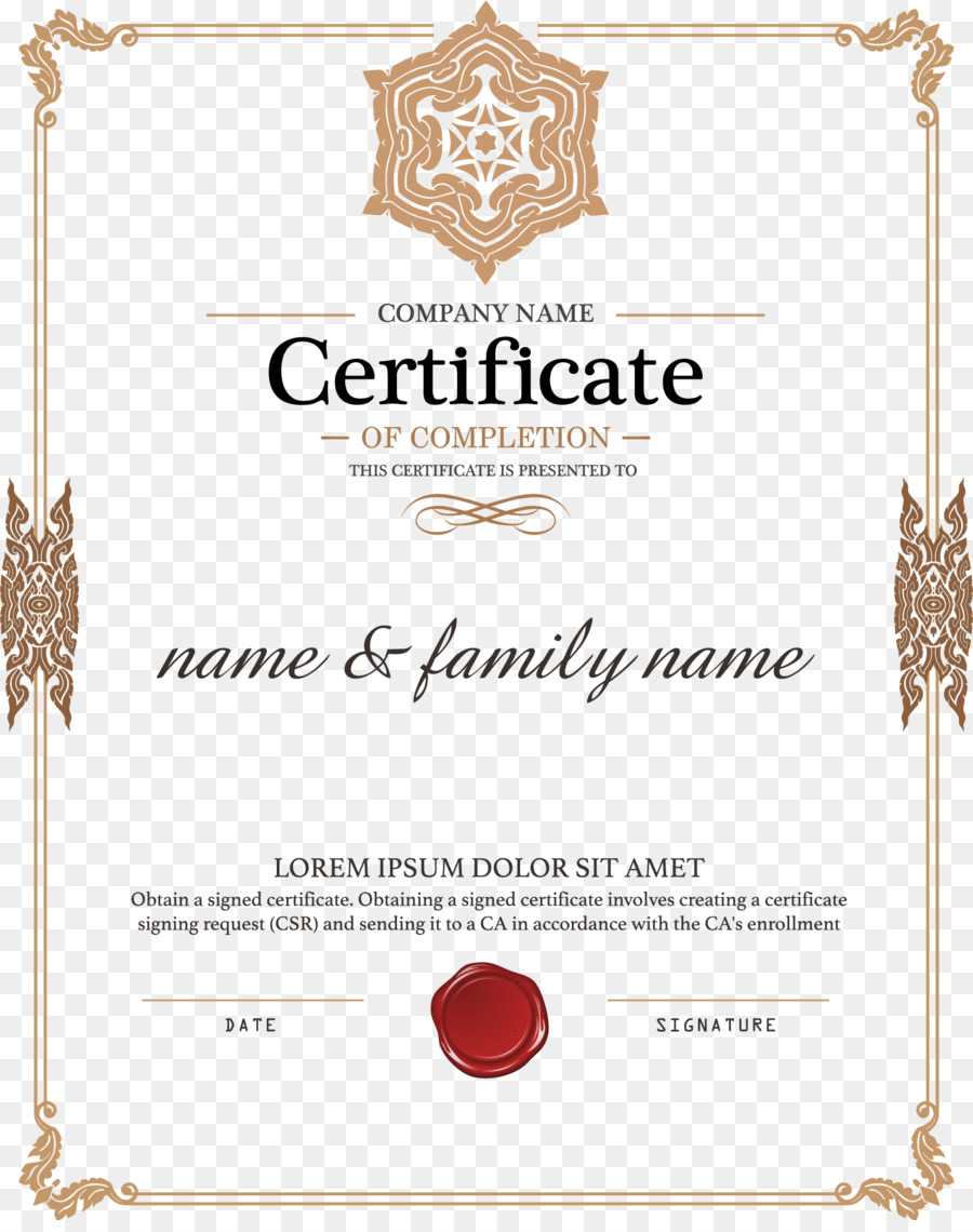 Certificate Template Png Download – 1579*1980 – Free With Regard To Certificate Of Authorization Template