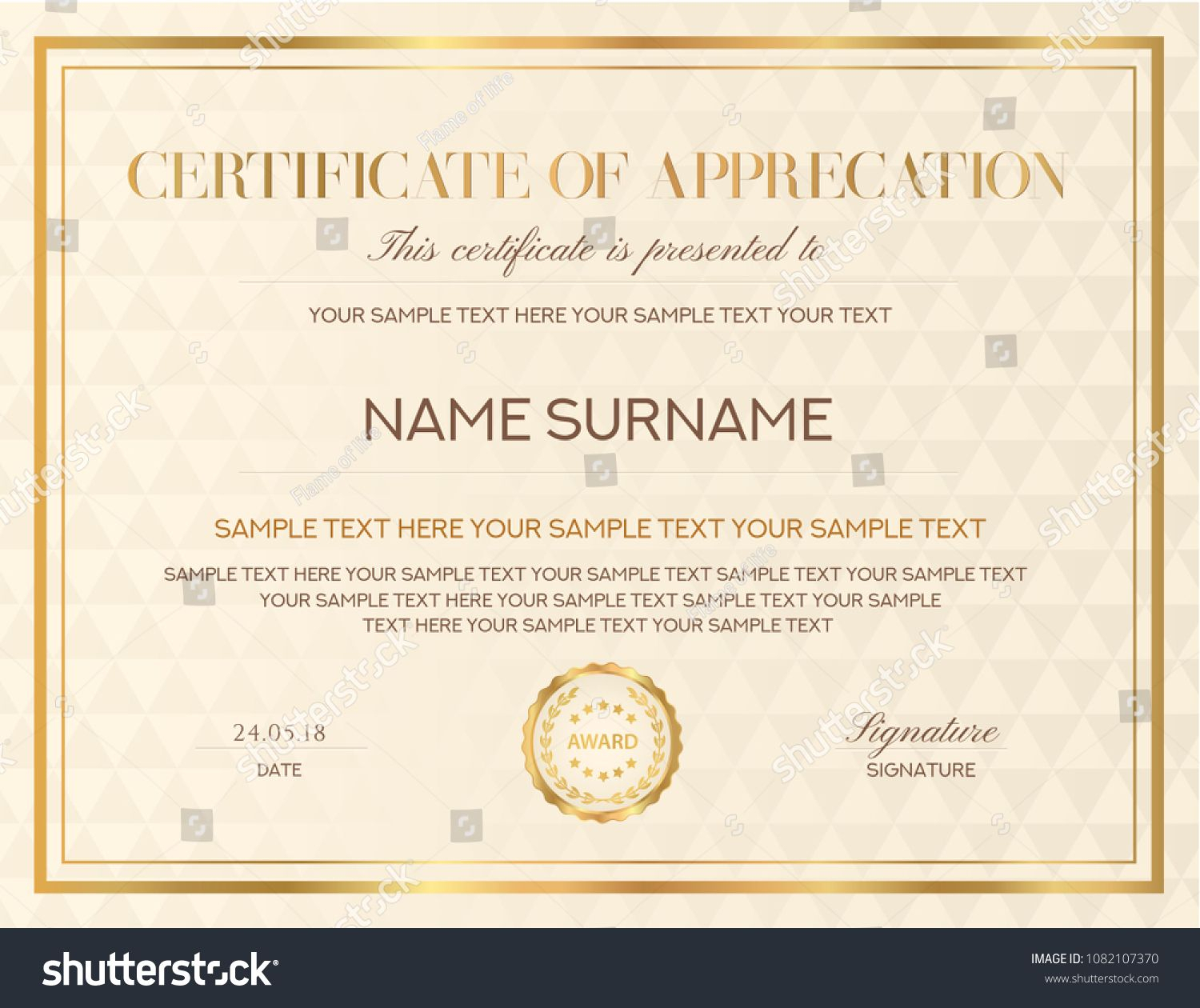Certificate Template. Printable / Editable Design For Pertaining To Hayes Certificate Templates