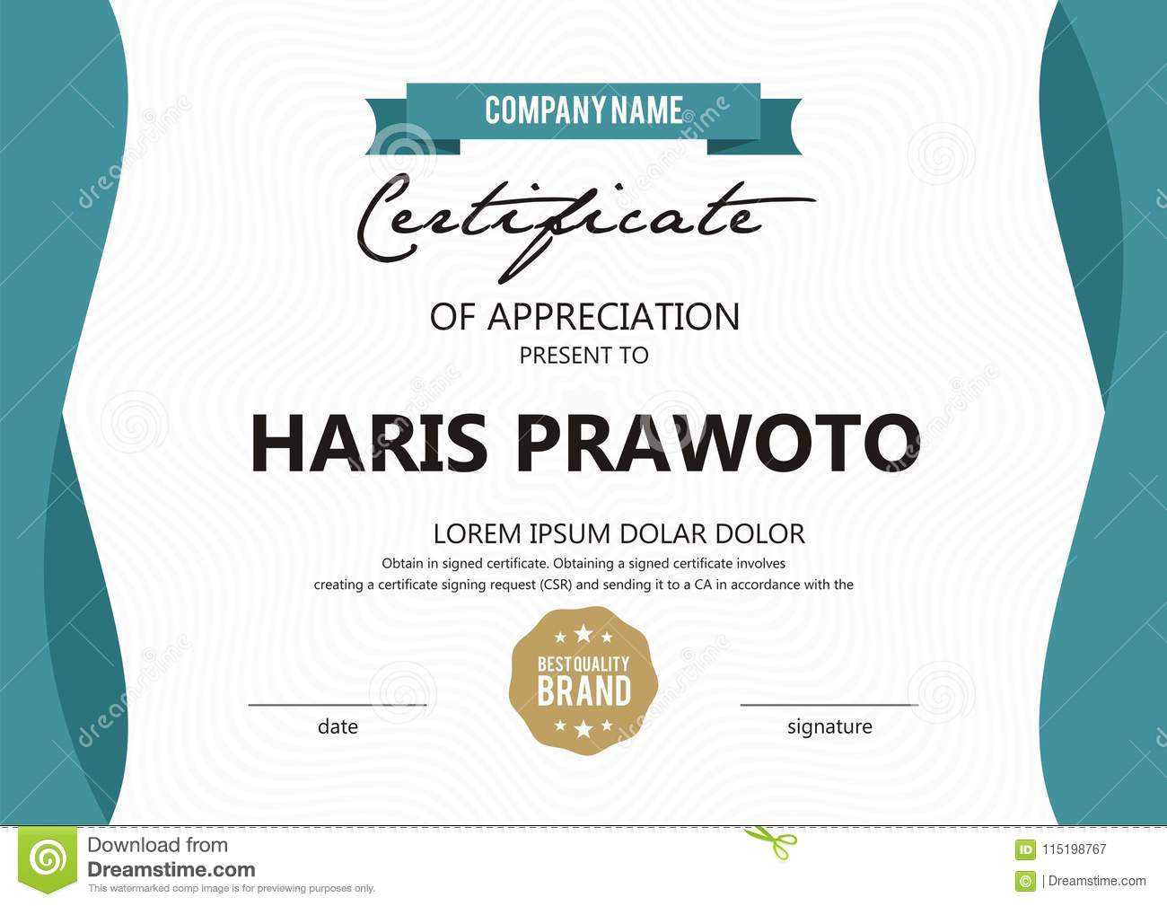 Certificate Template. Suitable For Your Company. Improve In Professional Award Certificate Template