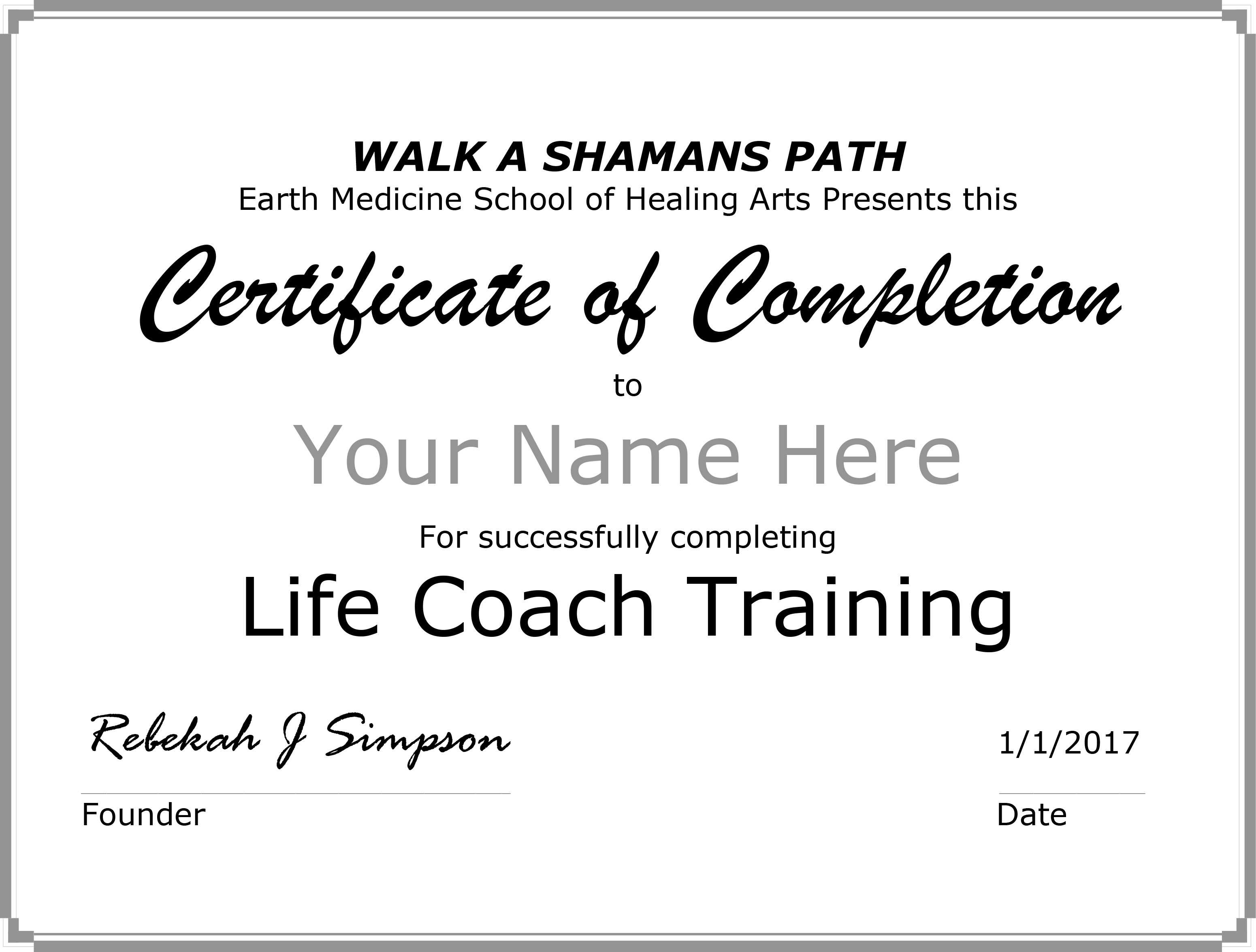 Certificate Template With Border – Rebekah J Simpson With Walking Certificate Templates