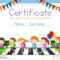 Certificate Template With Children Crossing Road Background With Regard To Crossing The Line Certificate Template