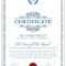 Certificate Template With Guilloche Elements. Blue Diploma Border.. Regarding Validation Certificate Template