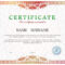 Certificate Template With Guilloche Elements. Red Diploma Border.. For Validation Certificate Template