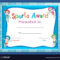 Certificate Template With Kids Swimming with Swimming Certificate Templates Free