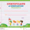 Certificate Template With Kids Walking In The Park Stock Pertaining To Walking Certificate Templates