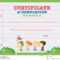 Certificate Template With Kids Walking In The Park Stock Pertaining To Walking Certificate Templates