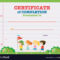 Certificate Template With Kids Walking In The Park with Walking Certificate Templates