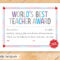 Certificate Templates: Best Teacher Certificate Templates Free Within Best Teacher Certificate Templates Free