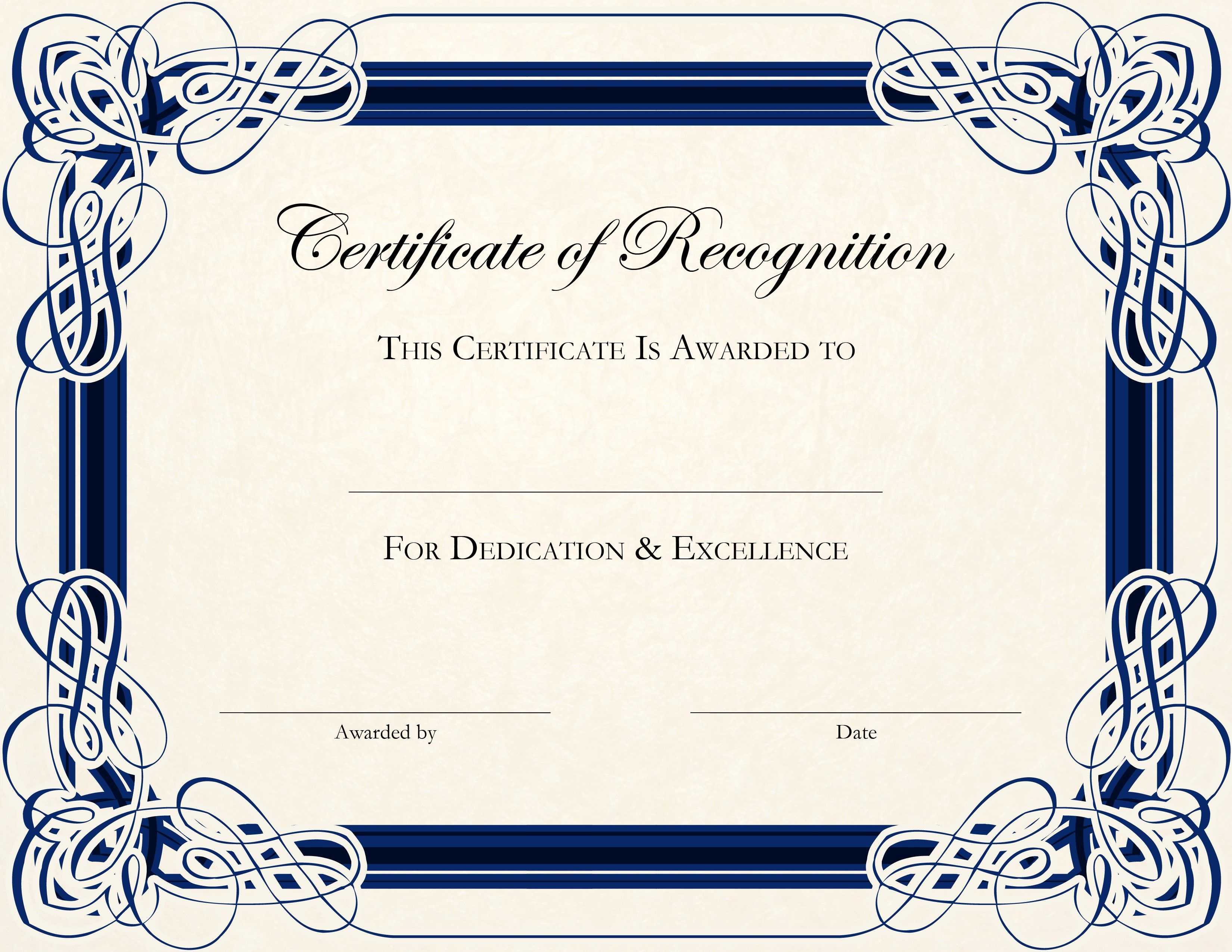 Certificate Templates: Blank Certificate Template Portrait Within Ordination Certificate Templates