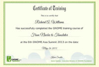 Certificate Templates: Format For Training Certificate for Training Certificate Template Word Format