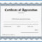 Certificate Templates: Free Template Certificate Of Appreciation With Regard To Free Template For Certificate Of Recognition