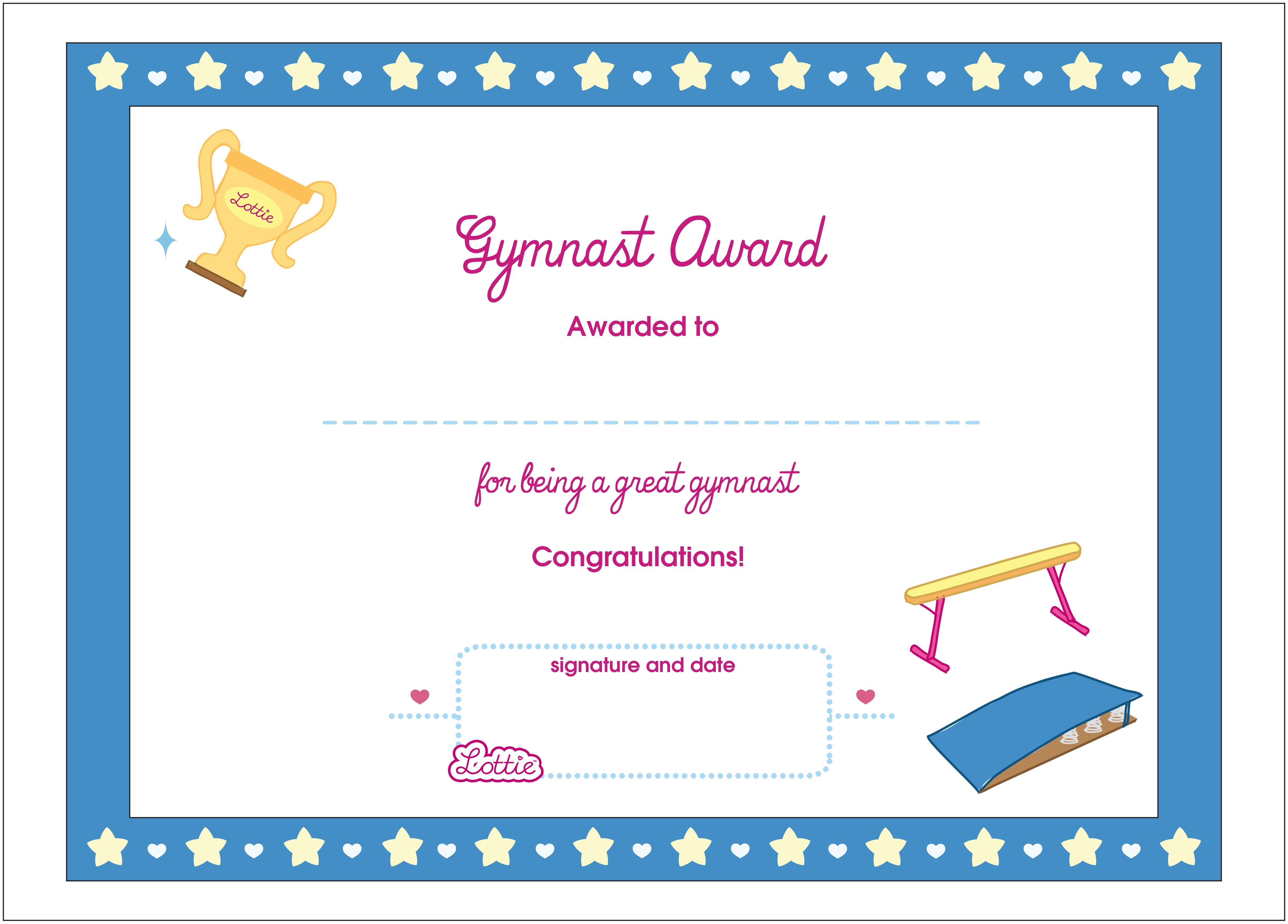 Certificate Templates Gymnastics | Sample Customer Service With Regard To Gymnastics Certificate Template