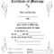 Certificate Templates: Marriage Certificate Template California Throughout Blank Marriage Certificate Template