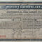 Certificate Templates: Vintage Johnstown: 1893 Bond Certificate With Corporate Bond Certificate Template