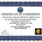 Certificates. Best Completion Certificate Template Designs Inside Free Training Completion Certificate Templates