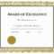 Certificates. Charming Award Of Excellence Certificate With Regard To Award Of Excellence Certificate Template