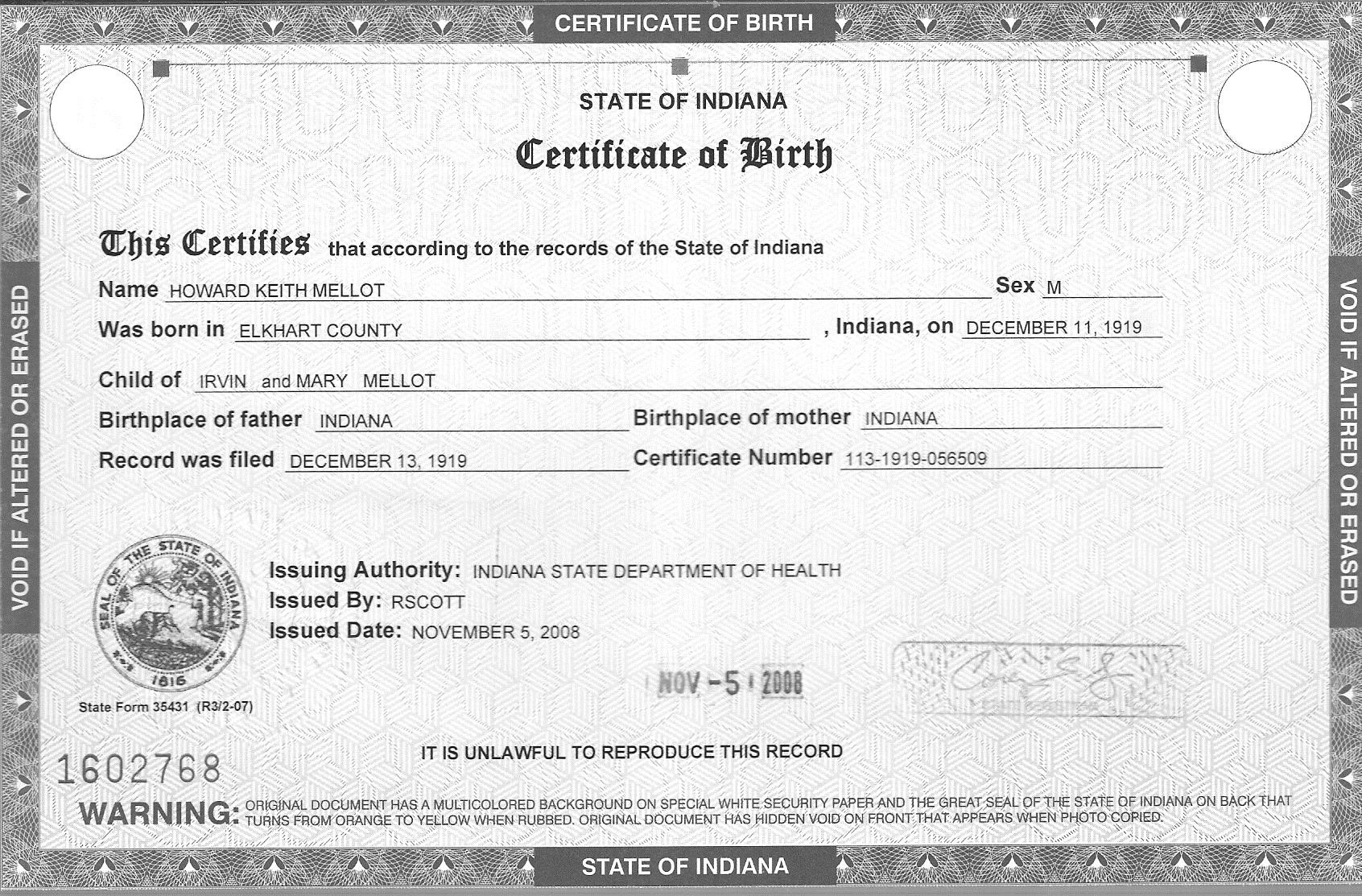 Certificates: Enchanting Birth Certificate Templates Designs Regarding Editable Birth Certificate Template