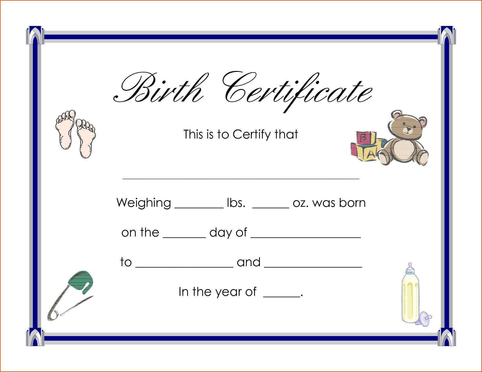 Certificates: Enchanting Birth Certificate Templates Designs Throughout Fake Birth Certificate Template