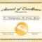 Certificates. Enchanting Sample Award Certificates Templates Inside Sample Award Certificates Templates
