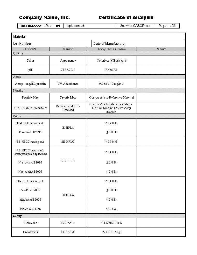 Certificates. Excellent Certificate Of Analysis Template With Regard To Certificate Of Analysis Template