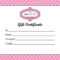 Certificates. Fascinating Gift Certificate Template Word Regarding Salon Gift Certificate Template