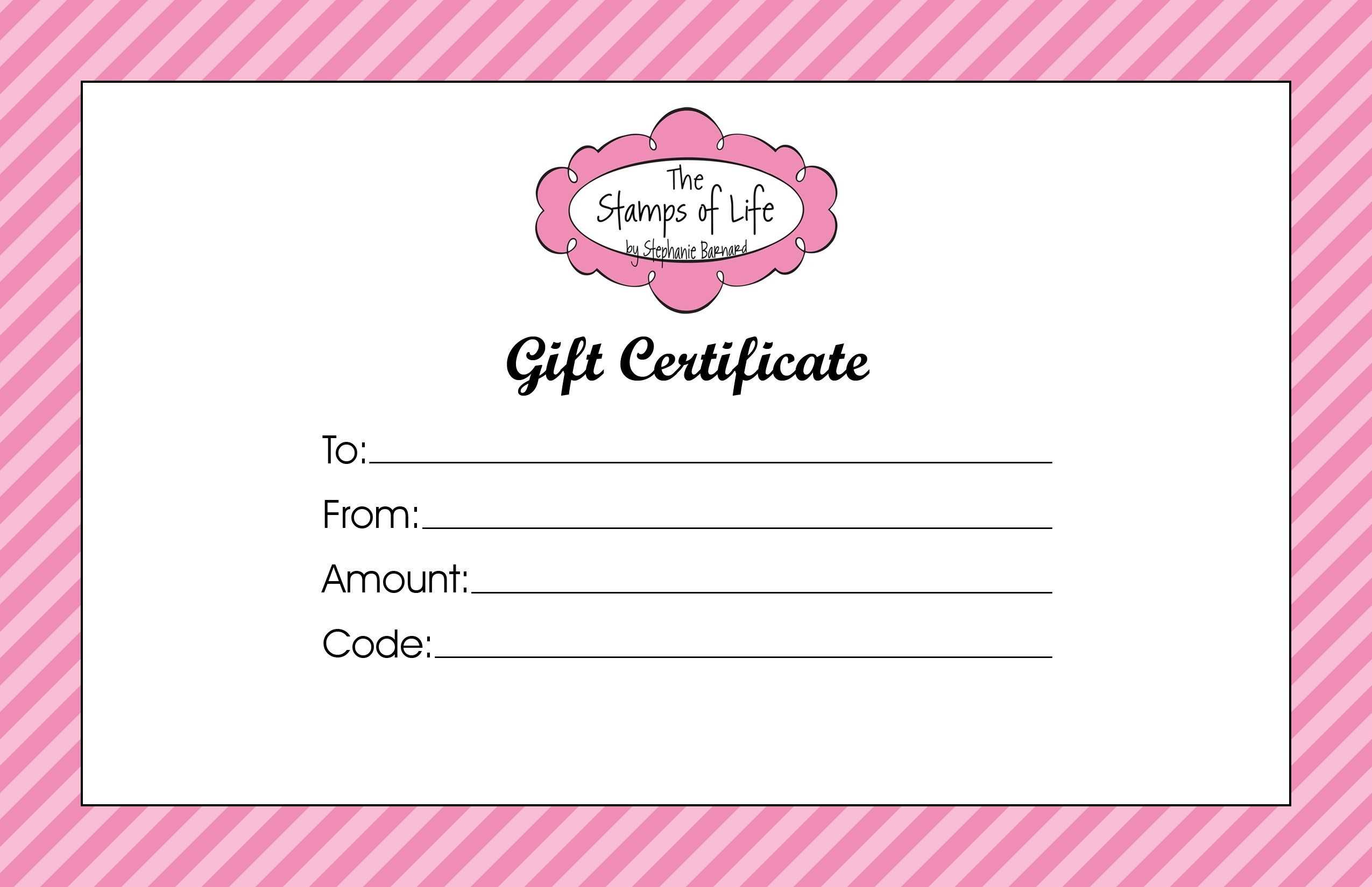 Certificates. Fascinating Gift Certificate Template Word With Regard To Pink Gift Certificate Template