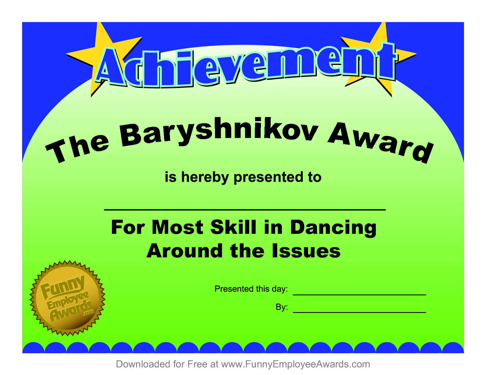 Certificates Fun Certificate From Funny Employee He Bar Pertaining To Free Printable Funny Certificate Templates