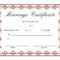 Certificates. Inspiring Marriage Certificate Template Throughout Blank Marriage Certificate Template