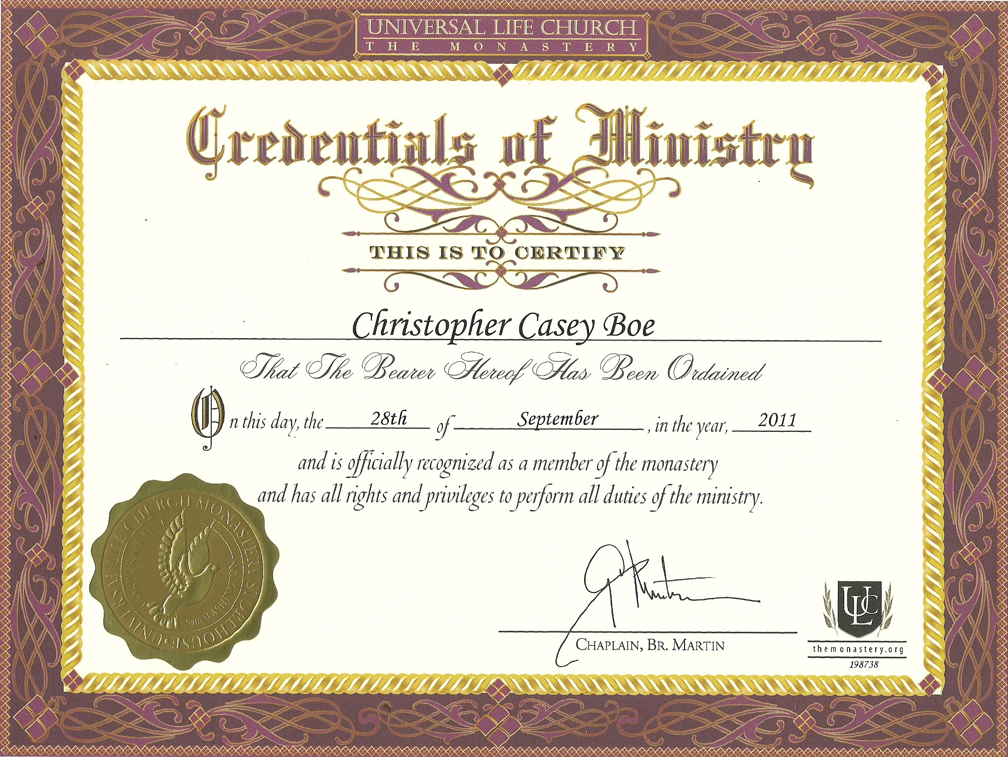 Certificates: Latest Ordination Certificate Template Example For Ordination Certificate Template