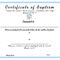 Certificates. Marvelous Free Editable Baptism Certificate Inside Baptism Certificate Template Word