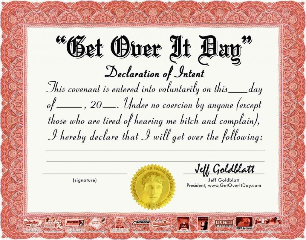 Certificates: Mesmerizing Fun Certificate Templates Example Throughout Funny Certificate Templates