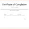 Certificates. New Certificate Of Completion Template Word Intended For Certificate Of Completion Template Word