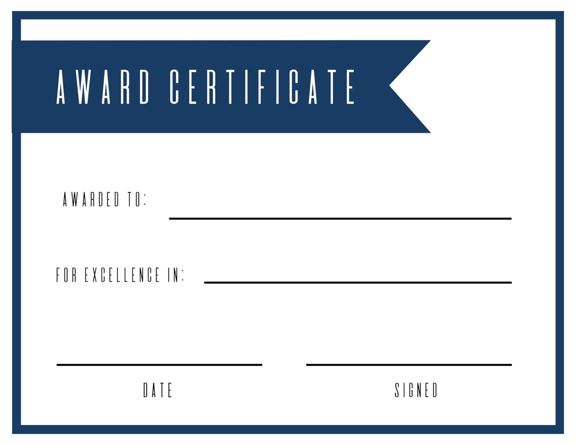 Certificates. Outstanding Blank Award Certificate Template Inside Sample Award Certificates Templates