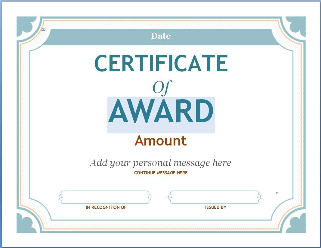 Certificates: Stunning Certificate Template Powerpoint Ideas For Award Certificate Template Powerpoint